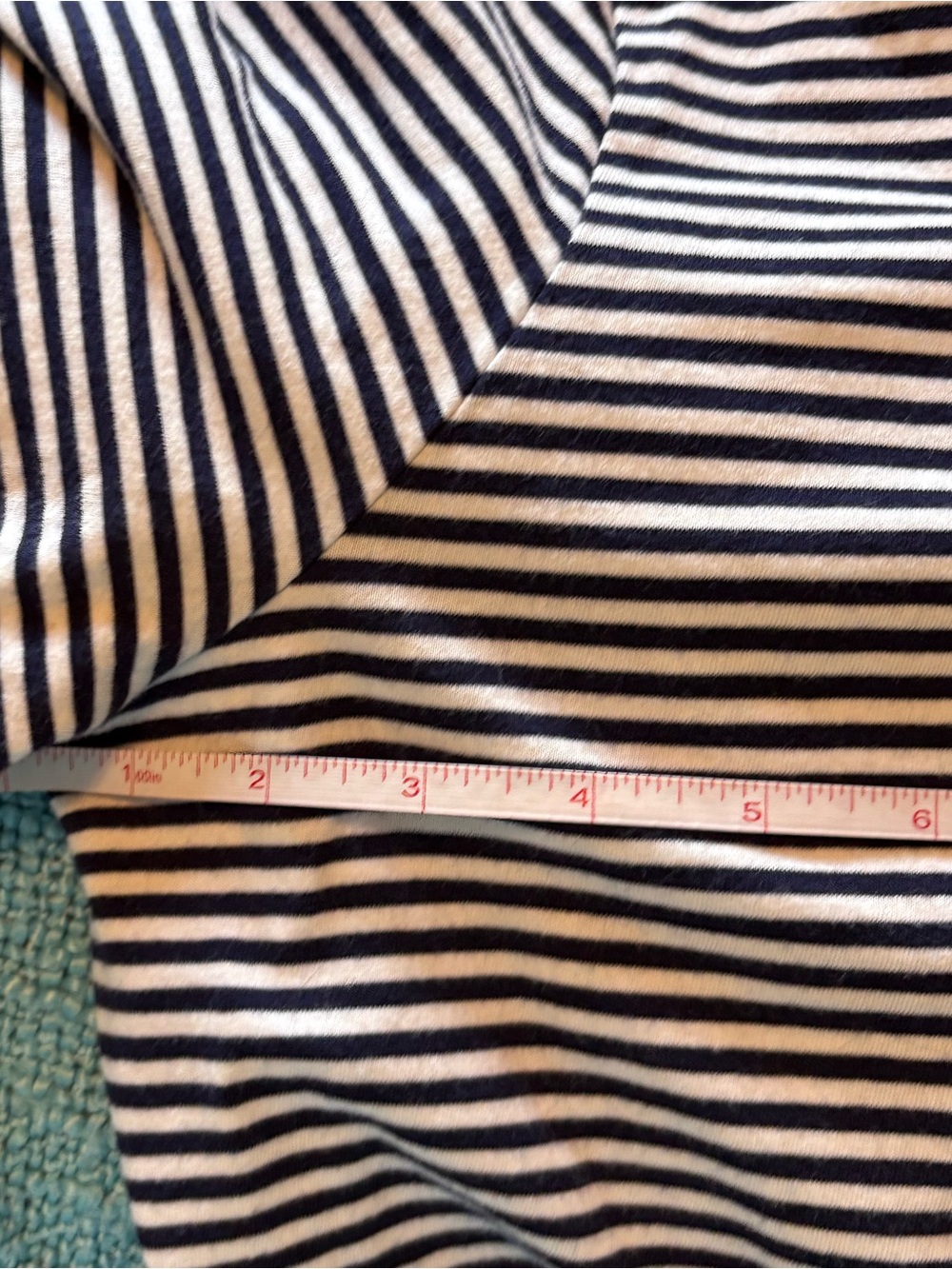 Old Navy Navy and White Striped Everywear Tee Size Women’s XL - Picture 6 of 8